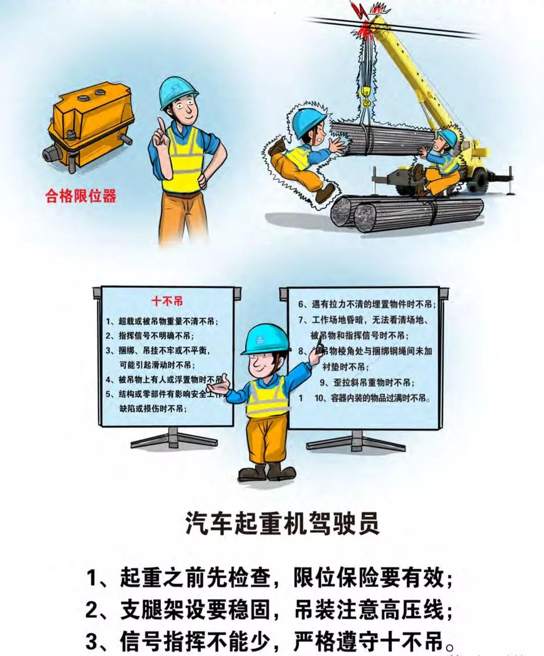 施工现场,需要注意什么安全事项?49个工种超全漫画图解!